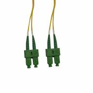 Cordon fibre optique duplex monomode G.657A2 SC/APC-SC/APC longueur 1 m