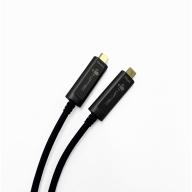 Cordon USB-C 3.2 Gen1x2 FO - 10Gbps 4W - M/M - 10m