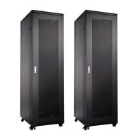 UPTEC - Baie 19" 27U 600x600 (charge 800Kg) portes AV&AR perforées