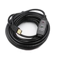 Rallonge amplifiée USB2.0 AA M/F - 10m (option alim secteur possible)