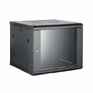 Coffret mural 19" 6U 600x600mm noir - panneaux amovibles