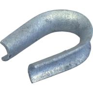Cosse-cœur en C Ø8-15mm pour ancrage spiralé