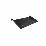 Etagère 19" 1U noire - Profondeur 350mm - Charge 20Kg