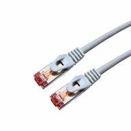 Cordon RJ45 CAT6A SSTP LSZH Blanc Snagless avec fiche de test Lg 1,5m