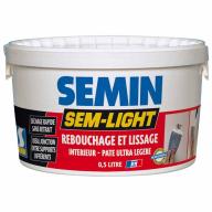 Enduit de rebouchage et lissage en pâte allégée SEM' LIGHT - Pot 0,5L