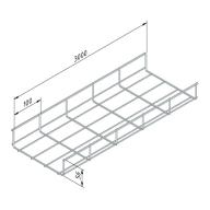 Chemin de câble type cablofil 60x50mm ELECTROZINGUE lg 3m /Qté 2
