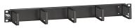 LEVITON - MMCACCCM001 - Panneau guide cordon 5 anneaux métal 1U noir