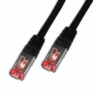 Cordon RJ45 CAT6 SSTP AWG26 LSZH noir Lg 7m