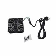 Kit ventilateur pour baie murale avec cordon & prise 2P+T