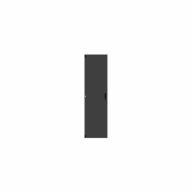 Porte plate pleine gauche CDR, 600mm, 47U, noir, H+S (85029101)
