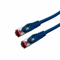 Cordon RJ45 CAT6A SSTP LSZH bleu Snagless avec fiche de test Lg 8m