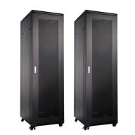 UPTEC - Baie 42U 600x600mm 19" portes AV&AR perforées - Infrastructure 19 pouces professionnelle