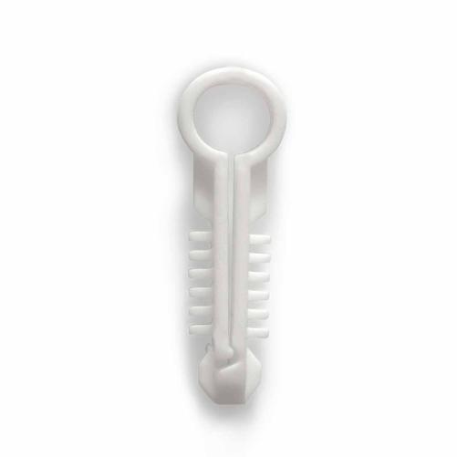 Pontet cheville rond blanc - Collier, pontet et embase