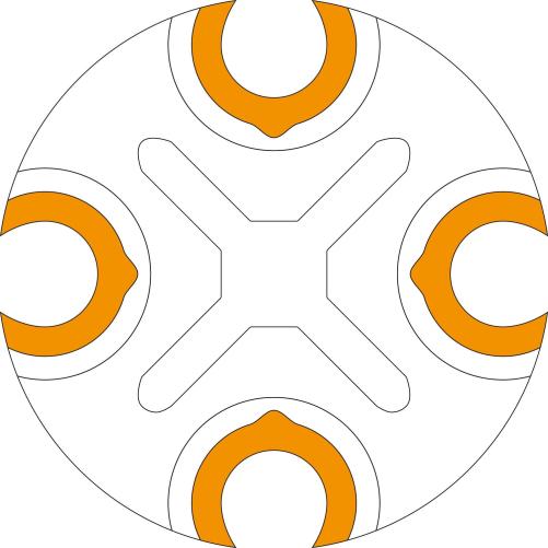 Barillet pour MJC 4AB 4 sorties - Boîtier distribution et protection d'épissure cuivre