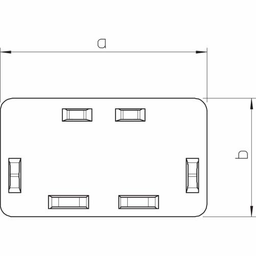 Embout moulure 15x15 mm blanc -  - Moulure et goulotte