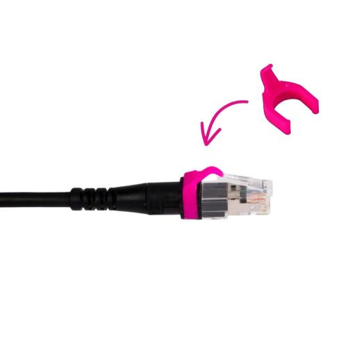 PatchClip - Rose Fluo/Qté 50 - Bague de repérage