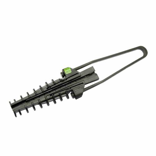Dispositif de fixation à coins e - Pince d'ancrage et suspension fibre optique