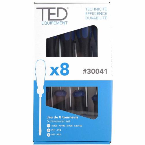 Coffret de 8 tournevis - Tournevis