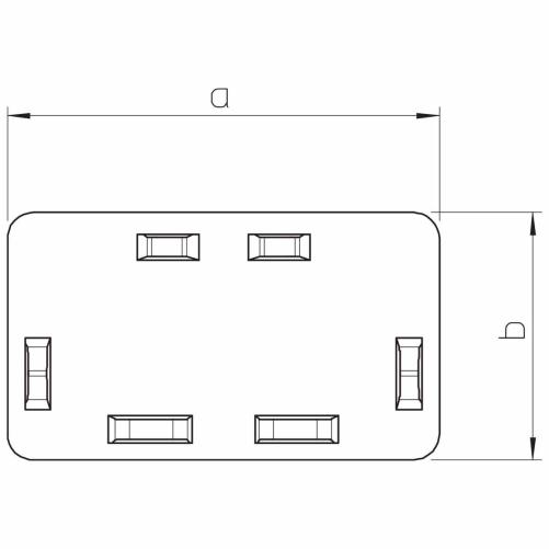 Moulure distribution 2m 60x60 - Moulure et goulotte