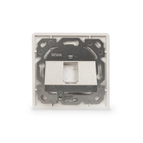 Plastron 80x80mm sortie droite 1 - Prise RJ45