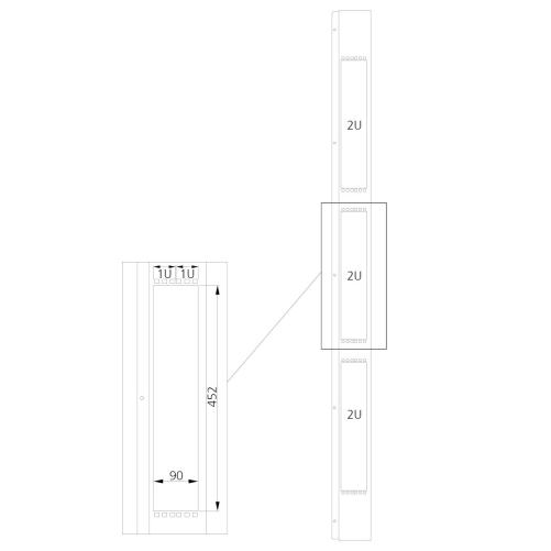 Kit extension 6U 19" 800mm - Accessoires rack serveur et colocation