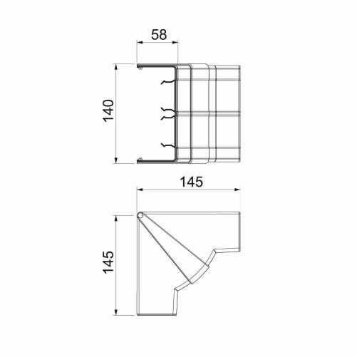 Angle intérieur variable pour Ra - Moulure et goulotte