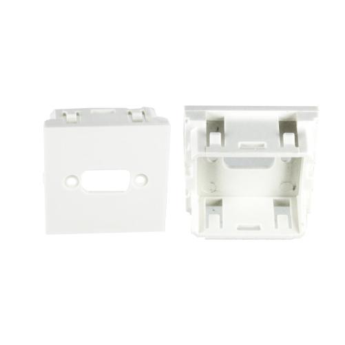Plastron 45x45 vide VGA - Prise RJ45