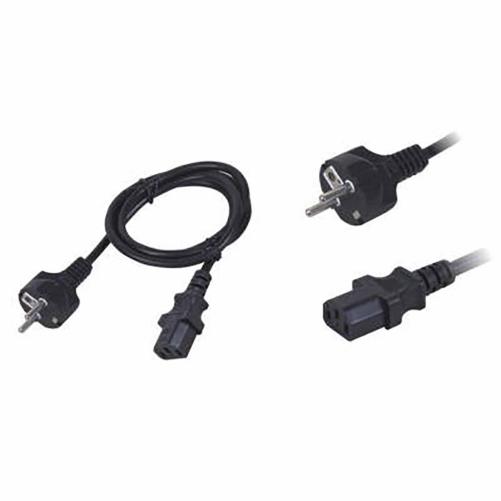 Cordon secteur 2P+T droit/C13 dr - Multiprise et cordon secteur