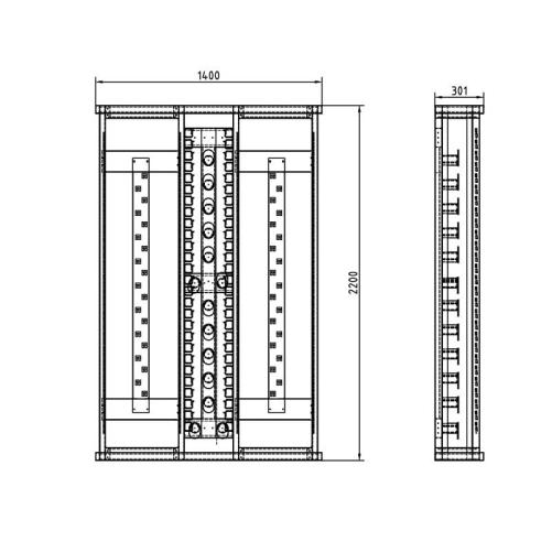 UPTEC Répartiteur optique double - Shelter