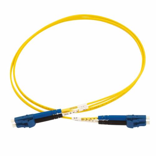 Cordon optique duplex LC/UPC jau - Cordon optique