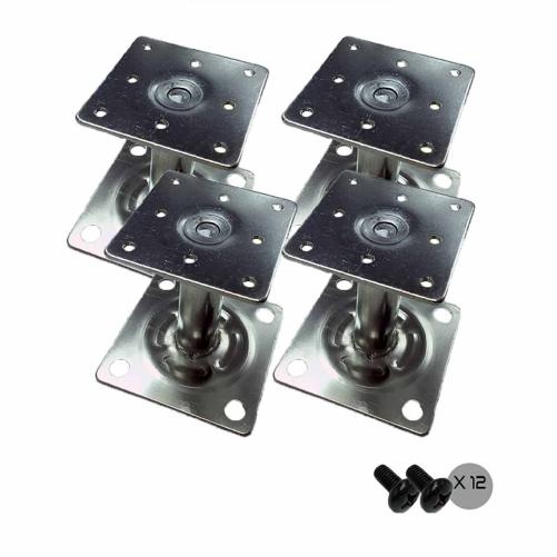 Lot de 4 pieds vérins 15cm pour  - Accessoires baie/Coffret IT