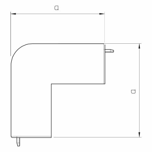 Angle extérieur moulure 20x20 mm - Moulure et goulotte