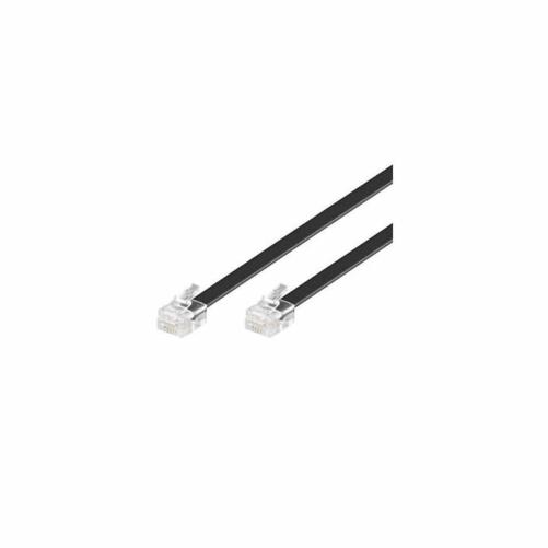 Cordon RJ12 noir Lg 15m - Connectique cuivre