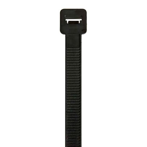 Serre câble noir 280x4,8mm - Collier, pontet et embase