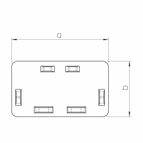Embout moulure 20x20 mm - Moulure et goulotte