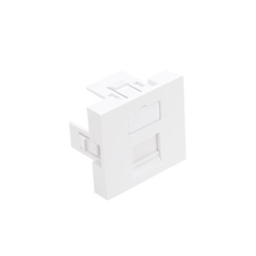 LEVITON Plastron plat simple 45X - Prise RJ45
