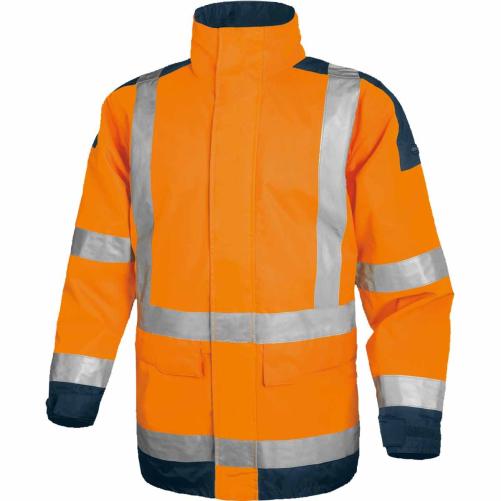 Parka haute visibilité orange/bl - Vêtement haute visibilité