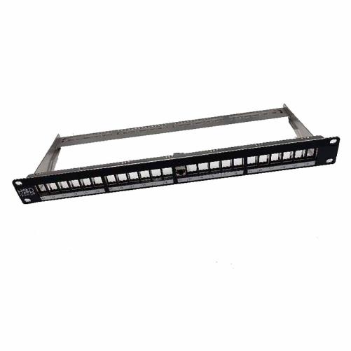 Panneau de brassage RJ45 24 port - Panneau de brassage nu