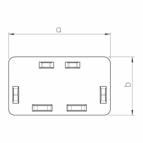 Embout moulure 30x30mm - Moulure et goulotte
