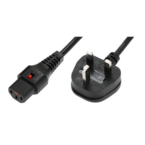 IEC LOCK Cordon secteur 2P+T UK/ - Multiprise et cordon secteur