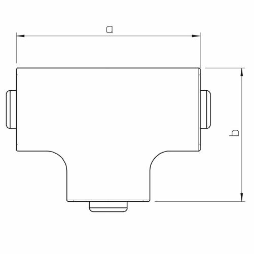 Té moulure 25x25mm - Moulure et goulotte