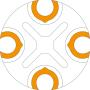 Barillet pour MJC 4AB 4 sorties - Boîtier distribution et protection d'épissure cuivre