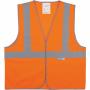Gilet haute visibilité orange Cl - Vêtement haute visibilité