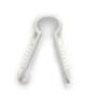 Pontet cheville rond blanc - Collier, pontet et embase