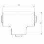 Té moulure 25x25mm - Moulure et goulotte