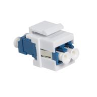 Traversée LC duplex monomode compatible panneau Keystone
