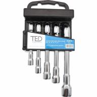 Lot de 5 clefs à pipe débouchées TED - Ø8-17mm