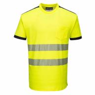 Tee-shirt haute visibilité 175g/m² MC jaune/noir CI.2 T.S
